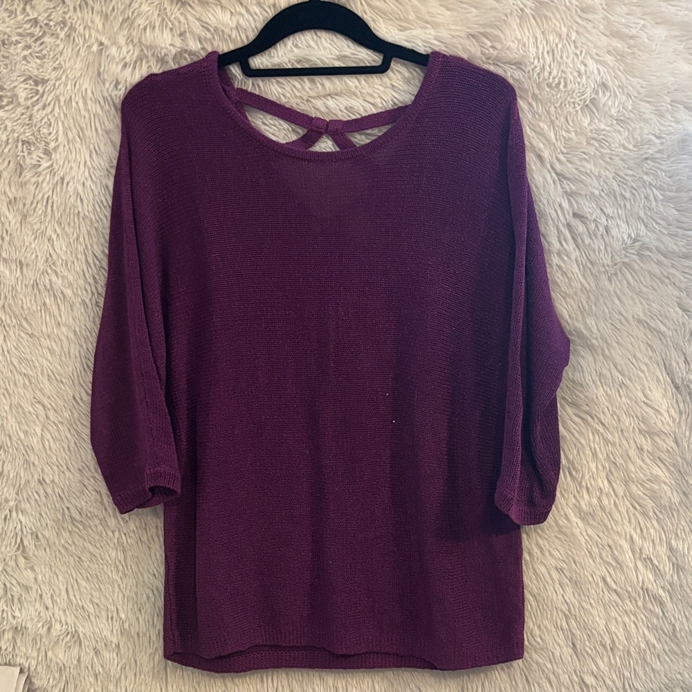 Chicos Knit 3/4 sleeve sweater size medium